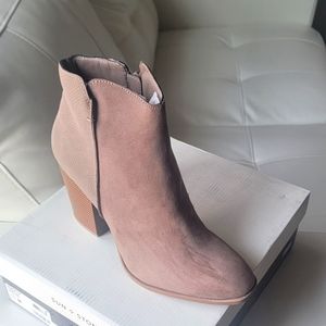 Sun + Stone Graceyy Booties Taupe